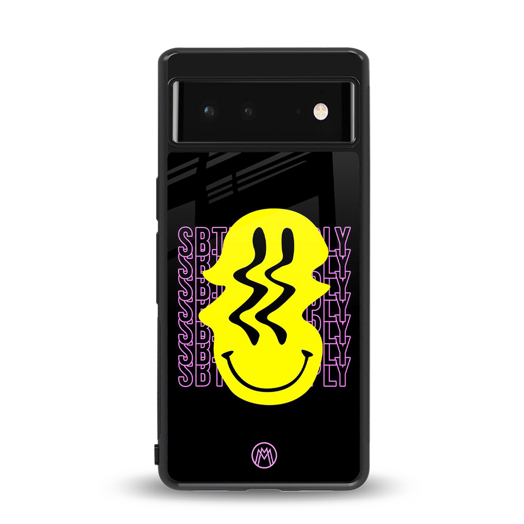 melt smile back phone cover | glass case for google pixel 6