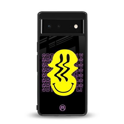 melt smile back phone cover | glass case for Google Pixel 6A