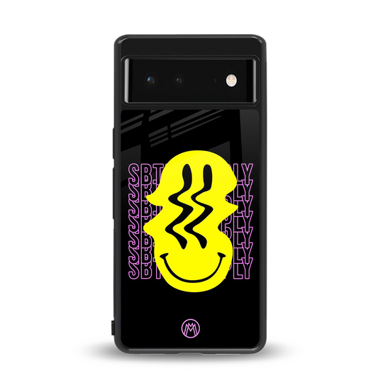 melt smile back phone cover | glass case for Google Pixel 6A