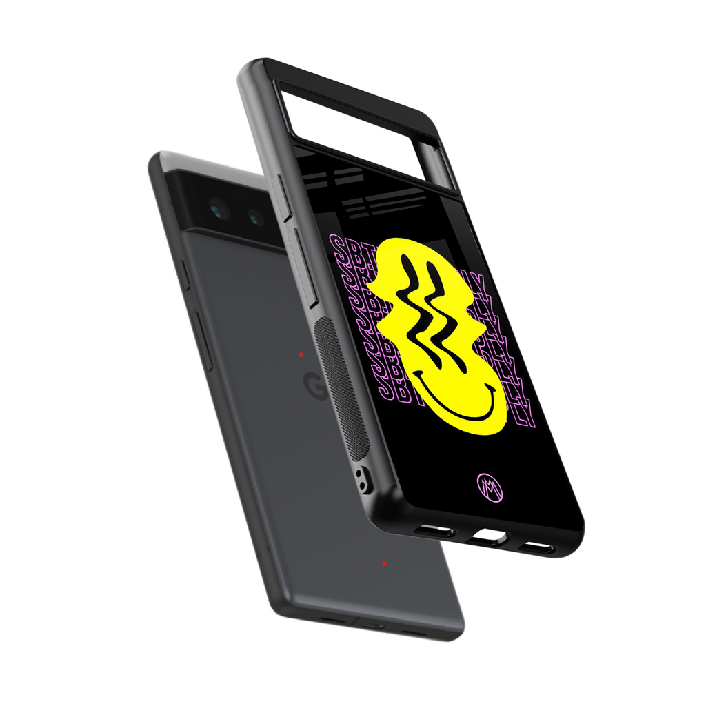 melt smile back phone cover | glass case for google pixel 6