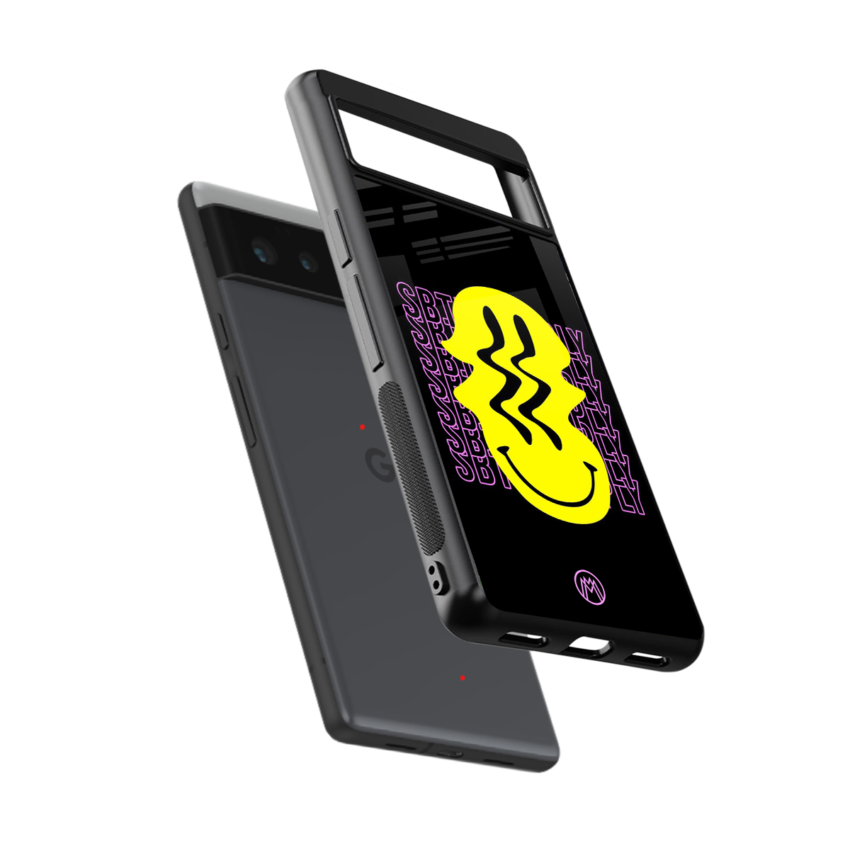 melt smile back phone cover | glass case for google pixel 6