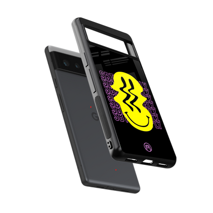 melt smile back phone cover | glass case for Google Pixel 6A