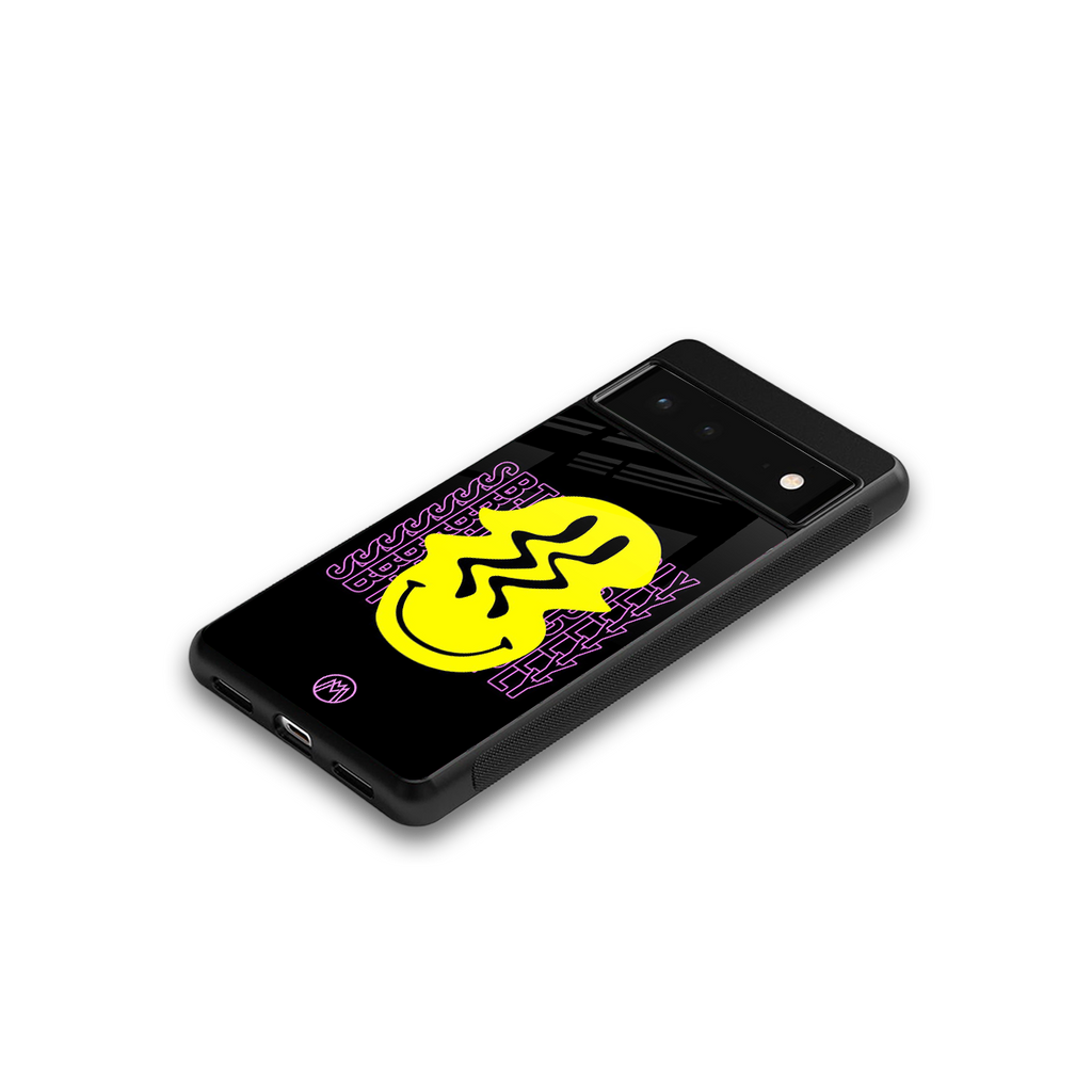 melt smile back phone cover | glass case for google pixel 6