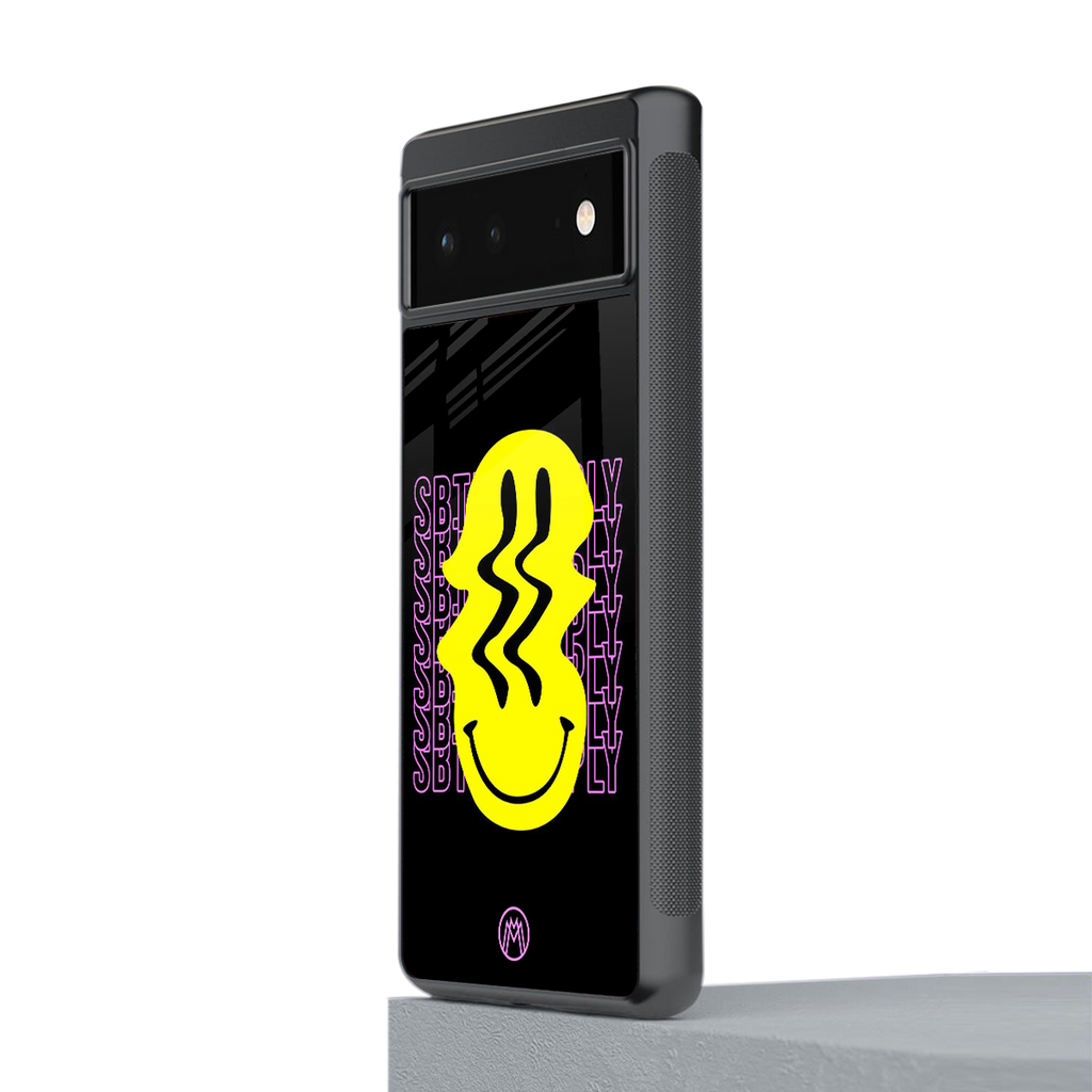 melt smile back phone cover | glass case for google pixel 6