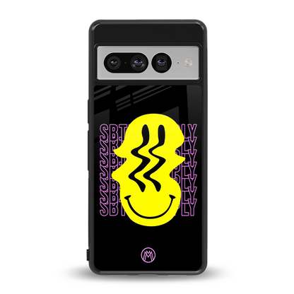melt smile back phone cover | glass case for google pixel 7 pro