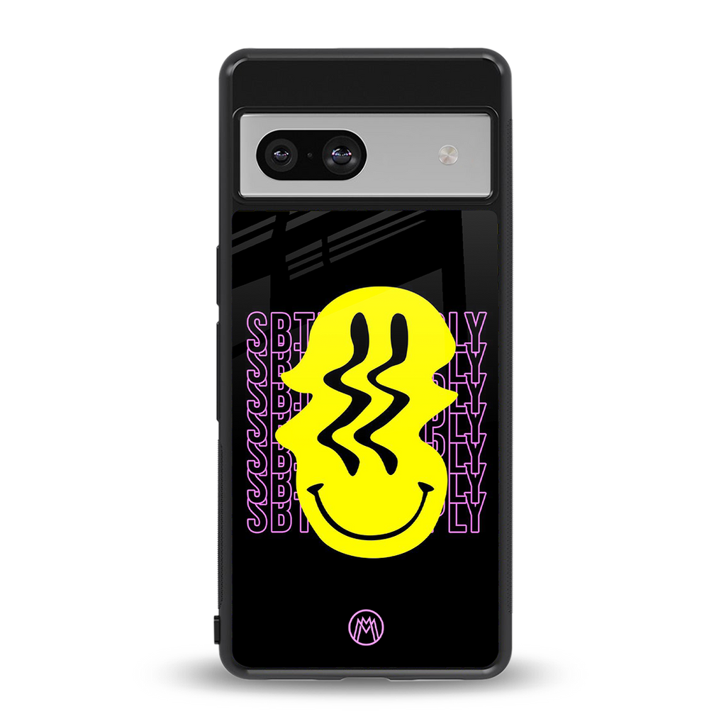 melt smile back phone cover | glass case for Google Pixel 7