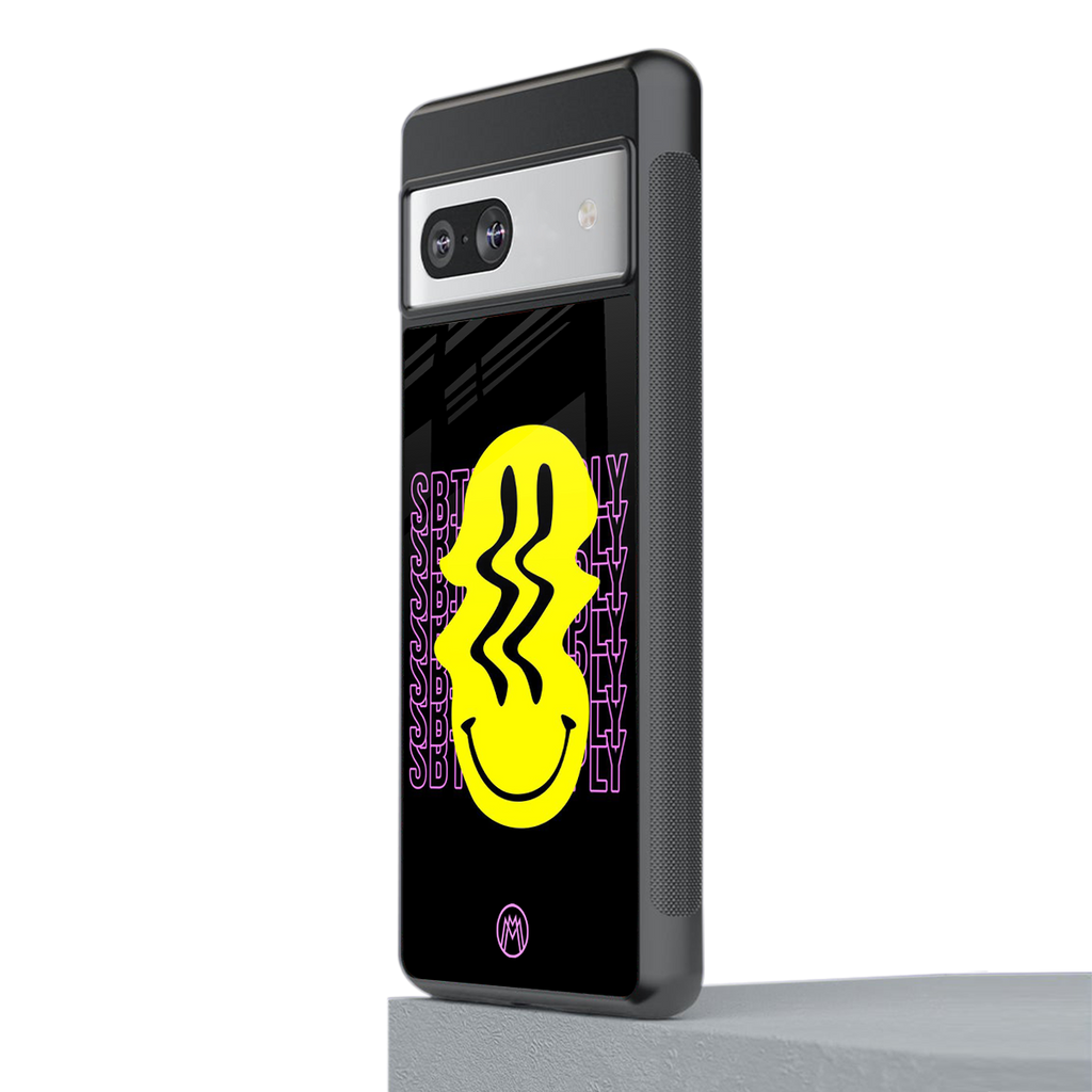 melt smile back phone cover | glass case for Google Pixel 7