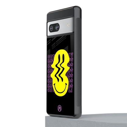 melt smile back phone cover | glass case for Google Pixel 7A