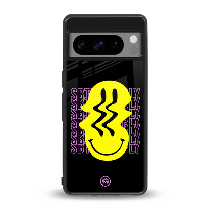 melt smile back phone cover | glass case for google pixel 8 pro