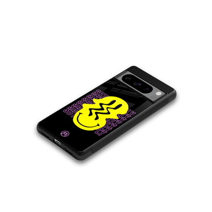 melt smile back phone cover | glass case for google pixel 8 pro