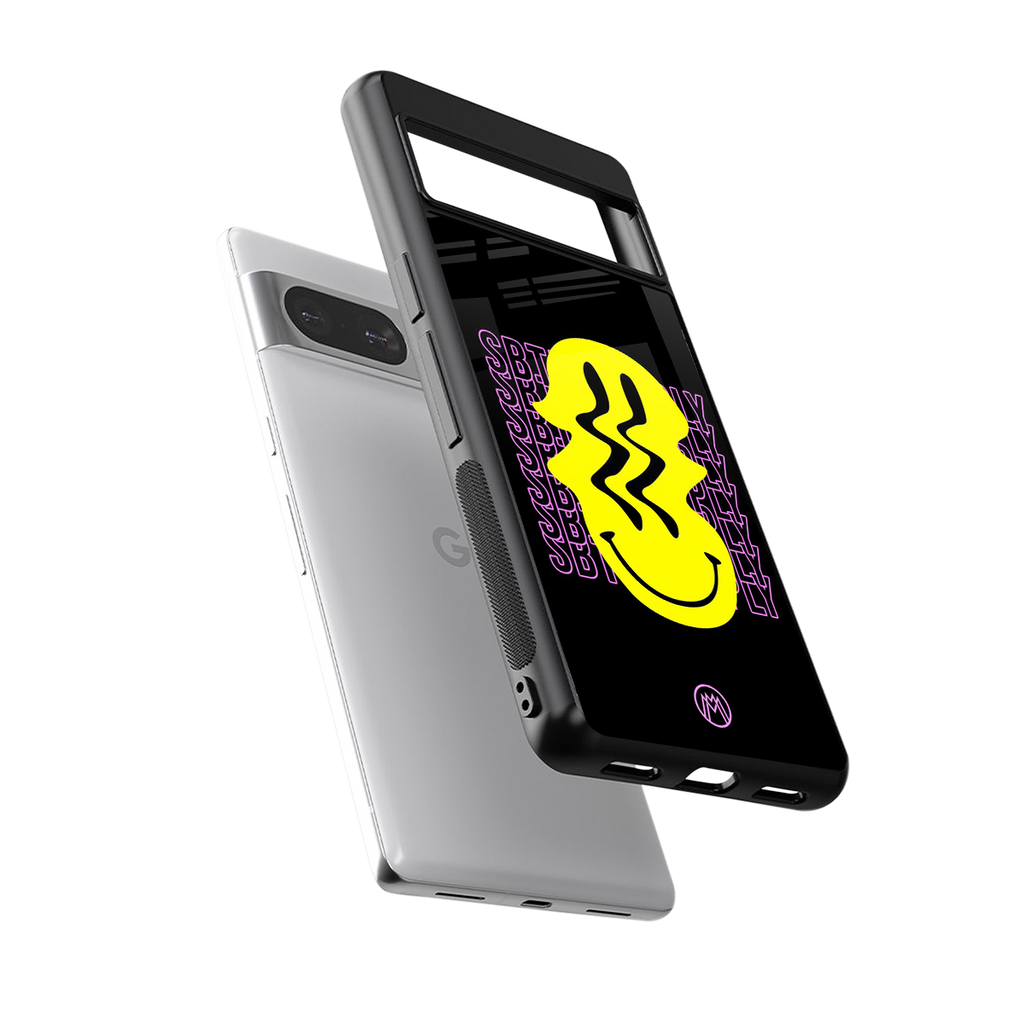 melt smile back phone cover | glass case for Google Pixel 8