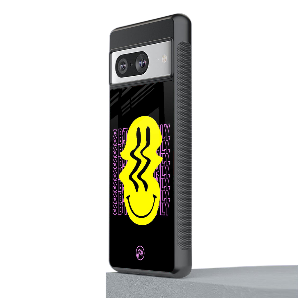 melt smile back phone cover | glass case for Google Pixel 8
