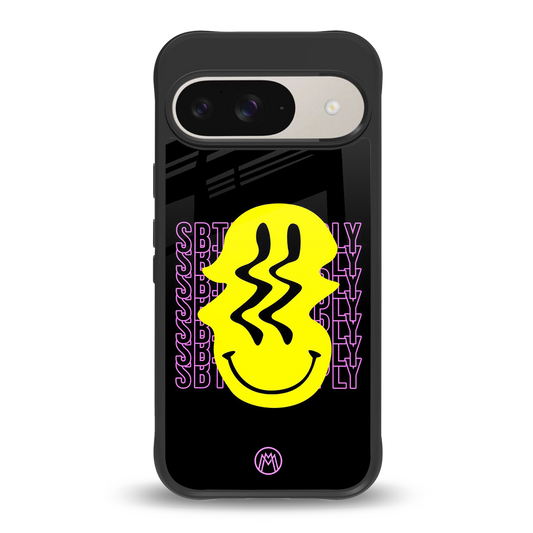 melt smile back phone cover | glass case for google pixel 9