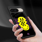 melt smile back phone cover | glass case for google pixel 9