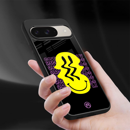 melt smile back phone cover | glass case for google pixel 9