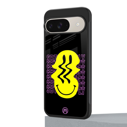 melt smile back phone cover | glass case for google pixel 9