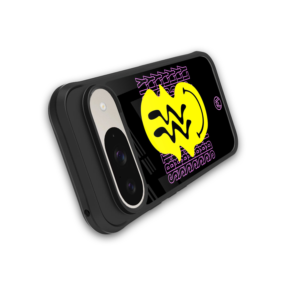 melt smile back phone cover | glass case for google pixel 9
