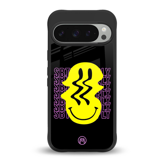 melt smile back phone cover | glass case for google pixel 9 pro