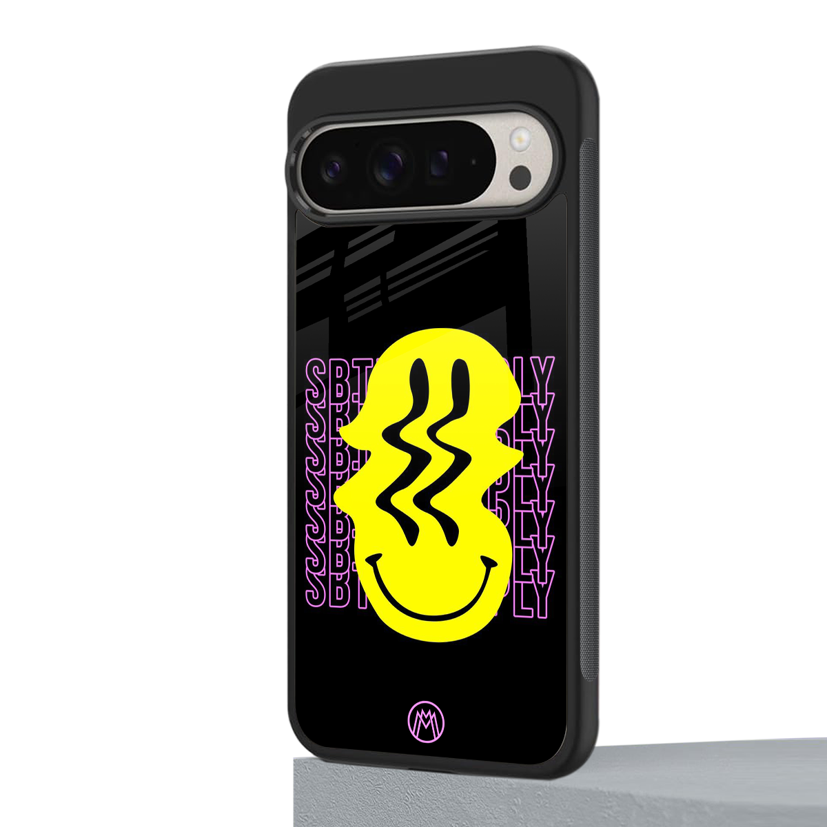 melt smile back phone cover | glass case for google pixel 9 pro