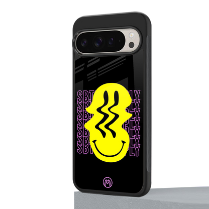 melt smile back phone cover | glass case for google pixel 9 pro