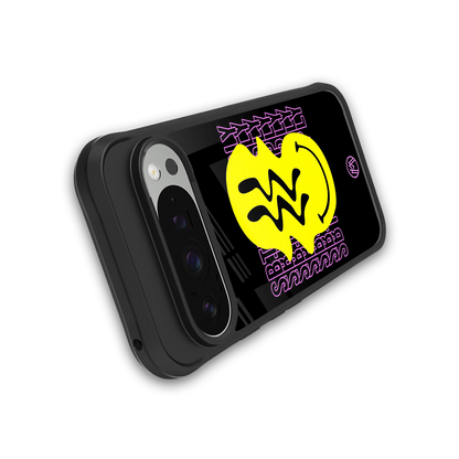 melt smile back phone cover | glass case for google pixel 9 pro