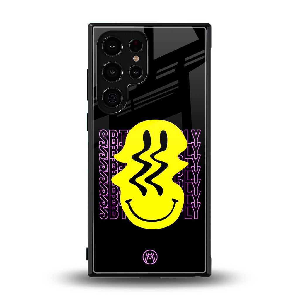 melt smile back phone cover | glass case for samsung galaxy s23 ultra