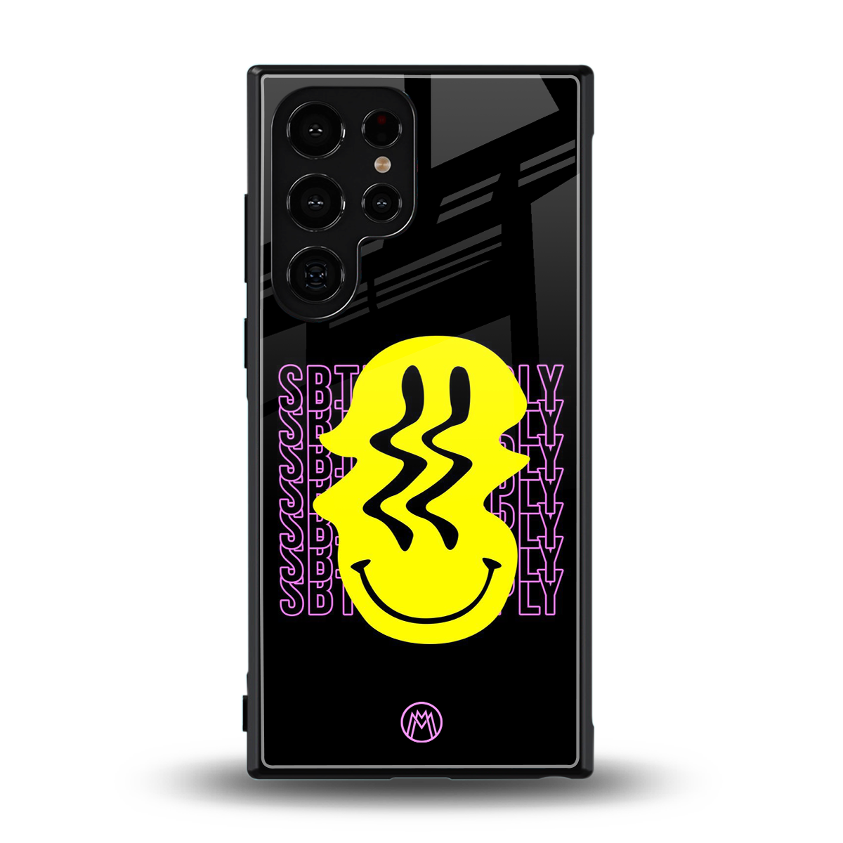 melt smile back phone cover | glass case for samsung galaxy s23 ultra