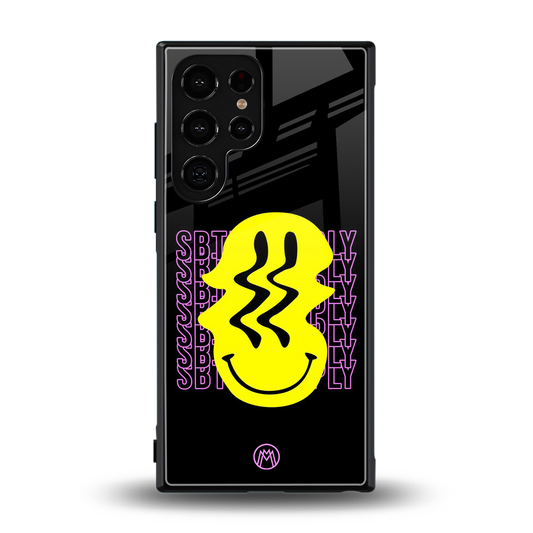 melt smile back phone cover | glass case for samsung galaxy s23 ultra