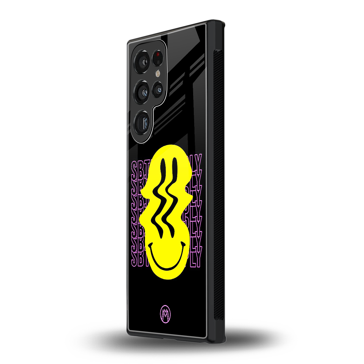 melt smile back phone cover | glass case for samsung galaxy s23 ultra