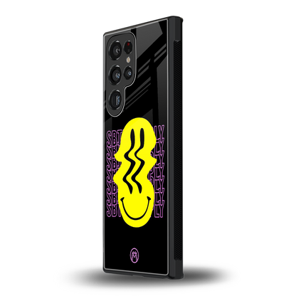 melt smile back phone cover | glass case for samsung galaxy s23 ultra