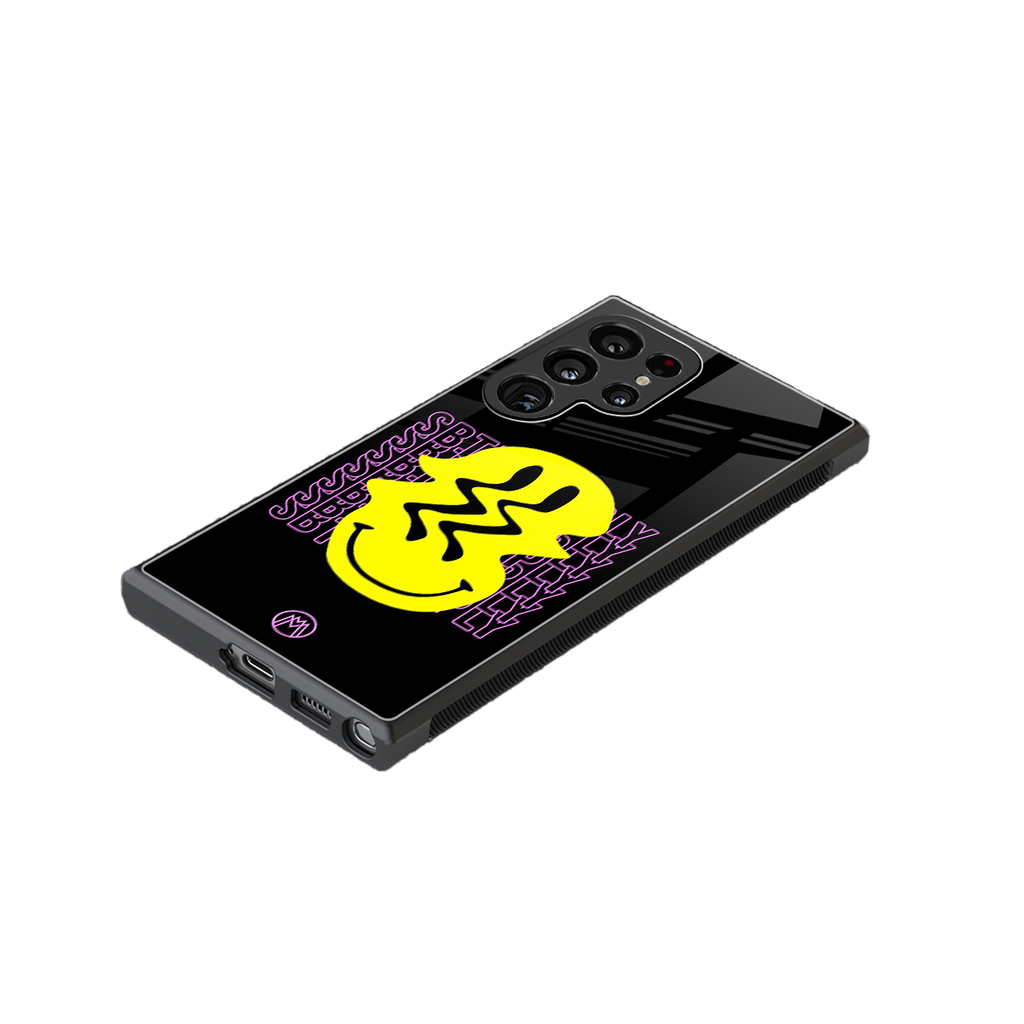 melt smile back phone cover | glass case for samsung galaxy s23 ultra