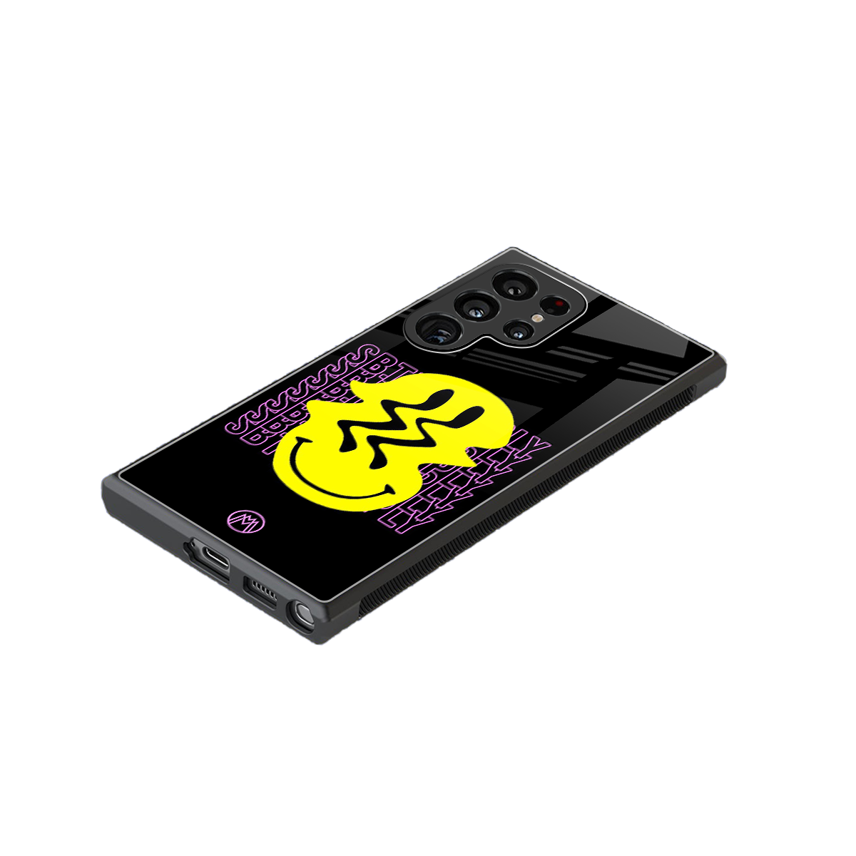 melt smile back phone cover | glass case for samsung galaxy s23 ultra