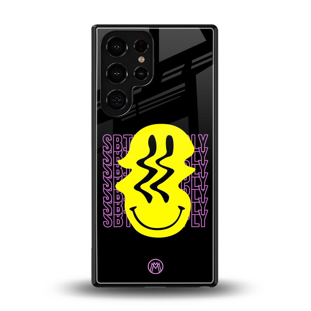 melt smile back phone cover | glass case for samsung galaxy s25 ultra