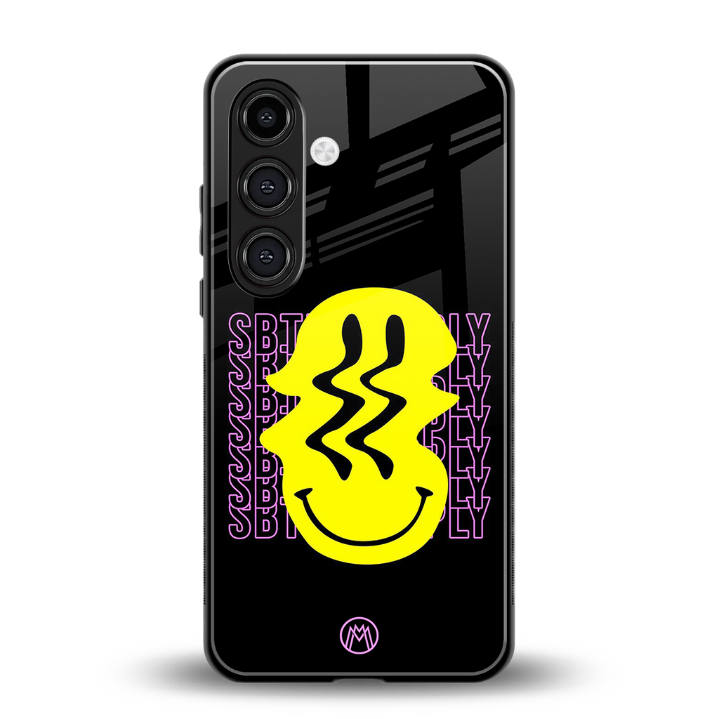 melt smile back phone cover | glass case for samsung galaxy s23 plus