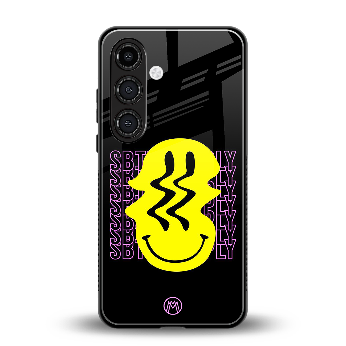 melt smile back phone cover | glass case for samsung galaxy s23 plus