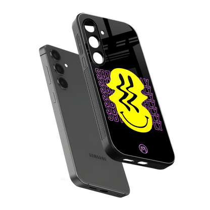 melt smile back phone cover | glass case for samsung galaxy s24 fe