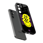 melt smile back phone cover | glass case for samsung galaxy s23 plus