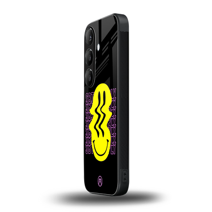 melt smile back phone cover | glass case for samsung galaxy s24 fe