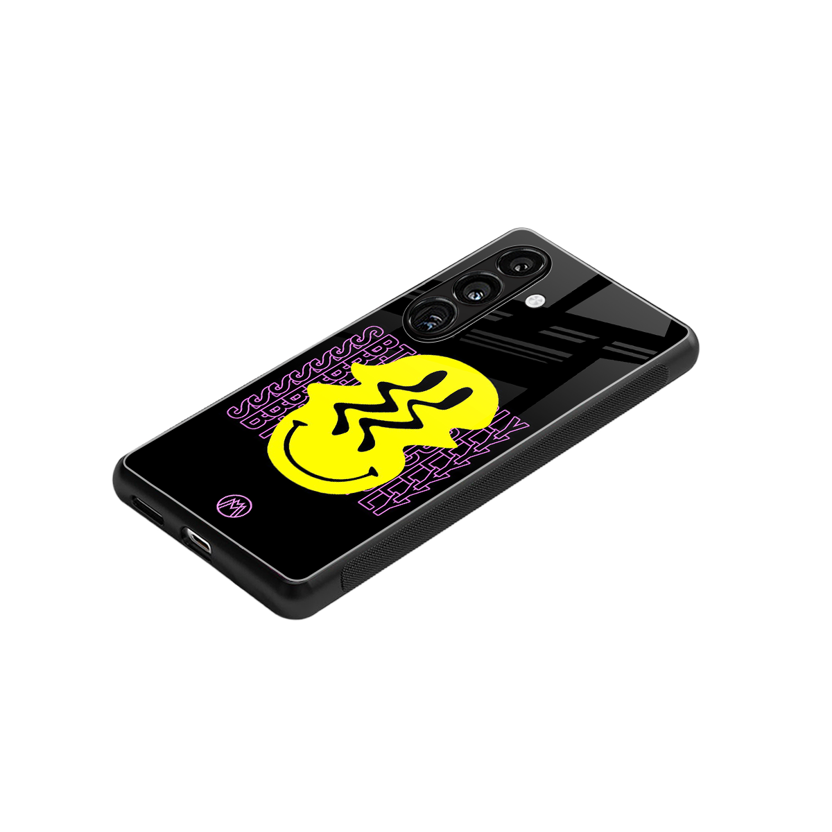 melt smile back phone cover | glass case for samsung galaxy s24 plus