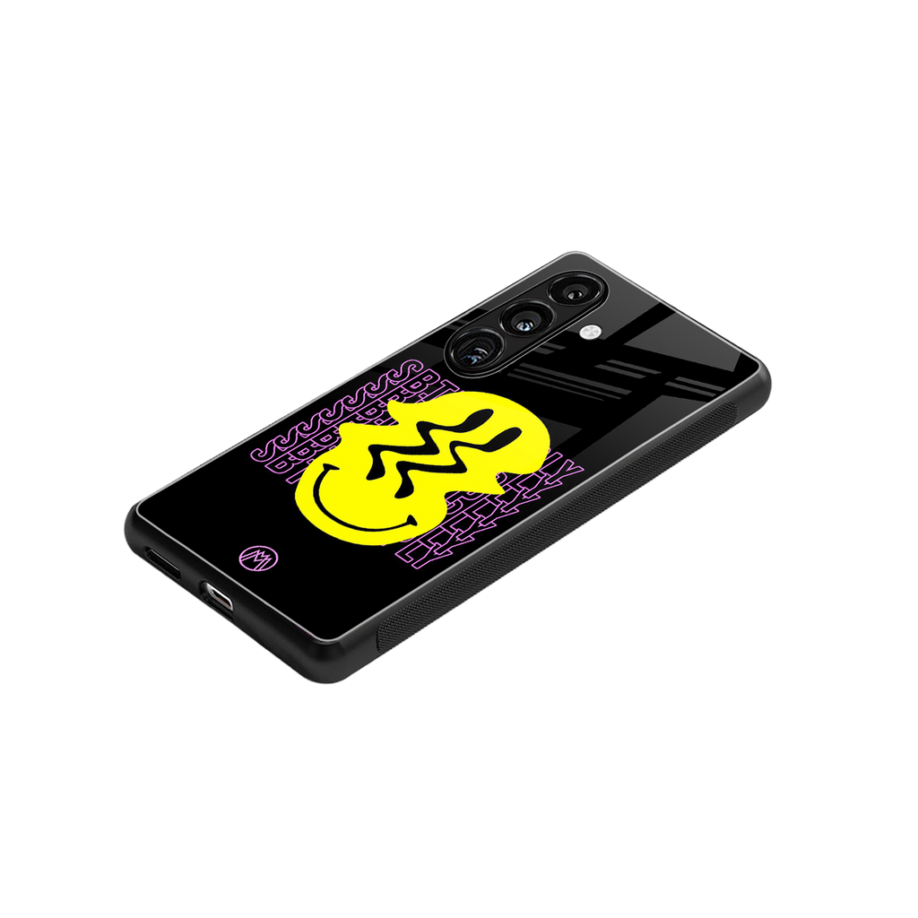 melt smile back phone cover | glass case for samsung galaxy s23 plus