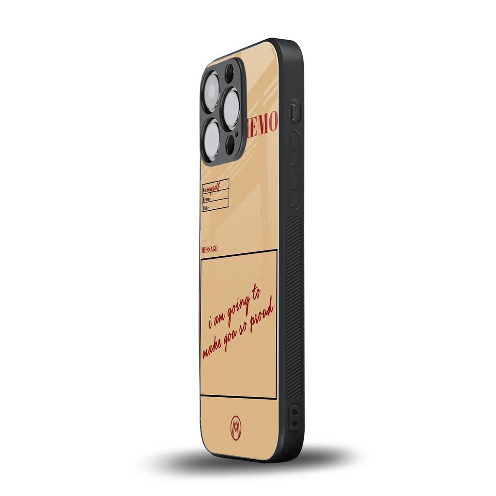 memo back phone cover | glass case for iphone 13 pro