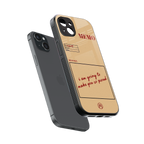 memo back phone cover | glass case for iphone 15 plus