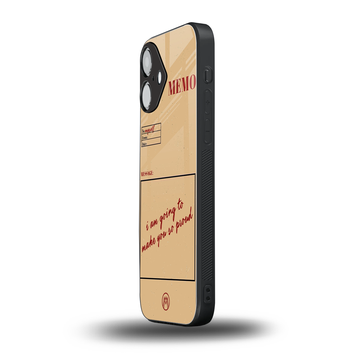 memo back phone cover | glass case for iphone 16