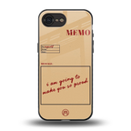 memo back phone cover | glass case for iphone 16e