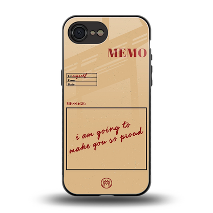 memo back phone cover | glass case for iphone 16e