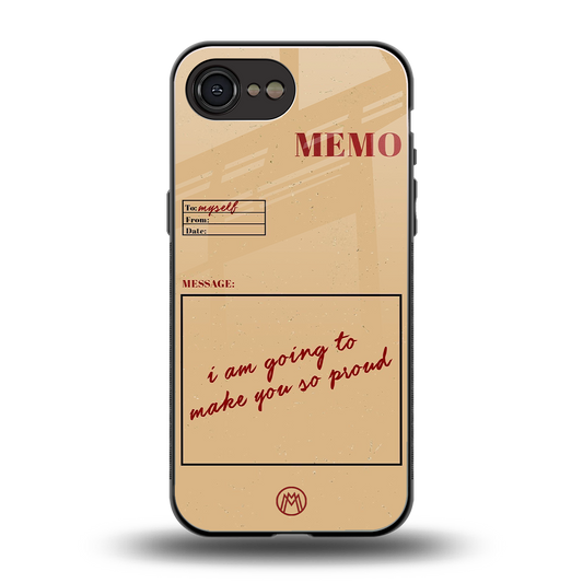 memo back phone cover | glass case for iphone 16e