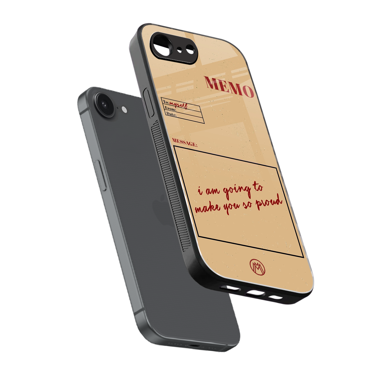 memo back phone cover | glass case for iphone 16e