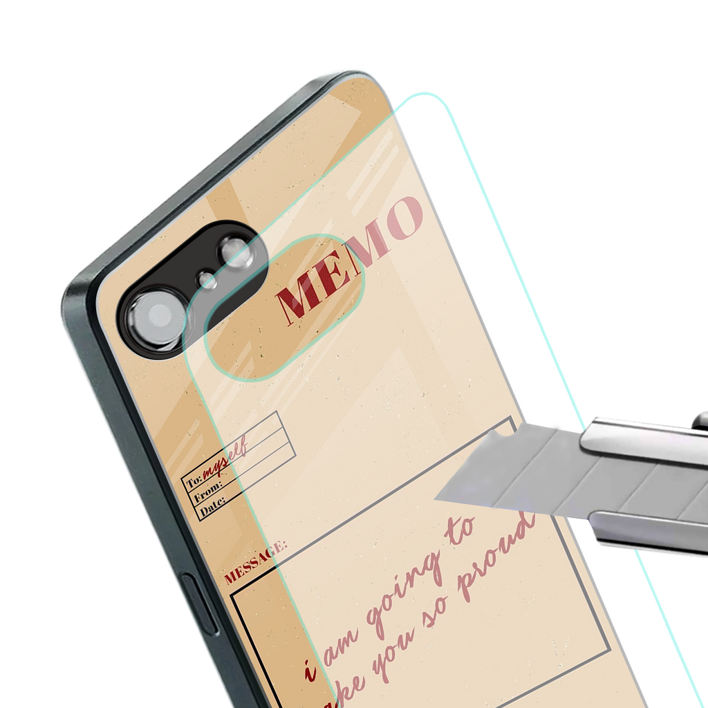 memo back phone cover | glass case for iphone 16e