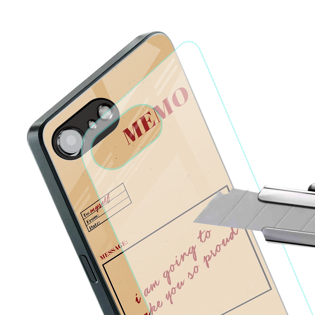 memo back phone cover | glass case for iphone 16e