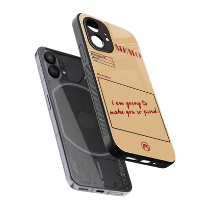 memo back phone cover | glass case for nothing phone 1